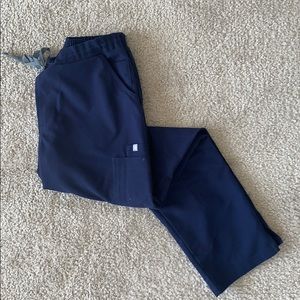 FIGS Yola Skinny scrub Pants - Navy, M petite